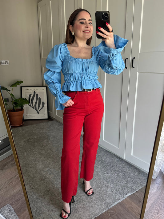 Kemerli boyfit jean