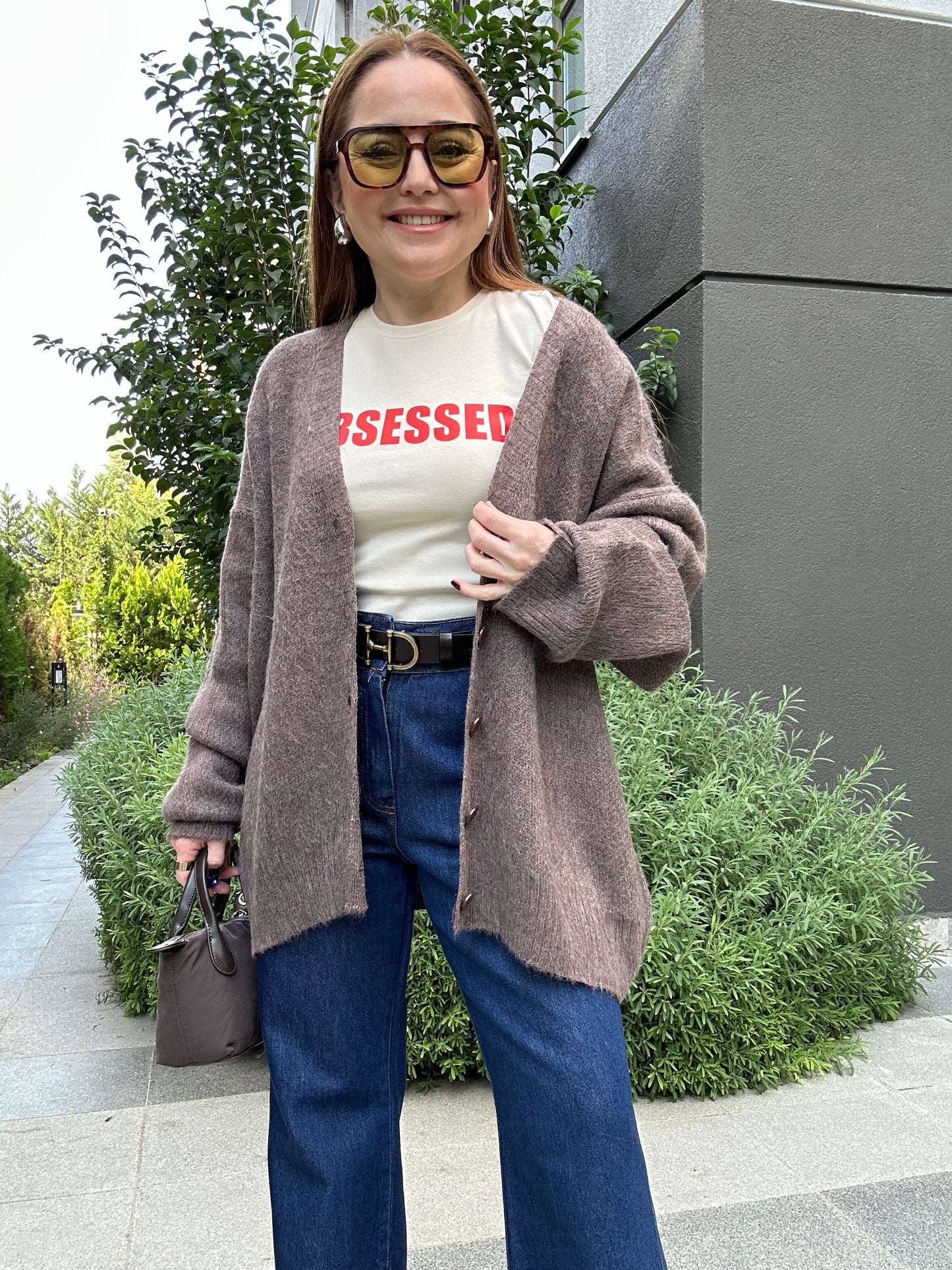 Yumoş oversize hırka