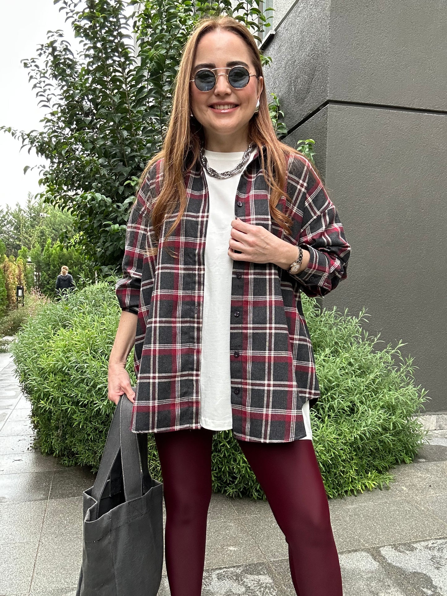 Oversize oduncu gömlek