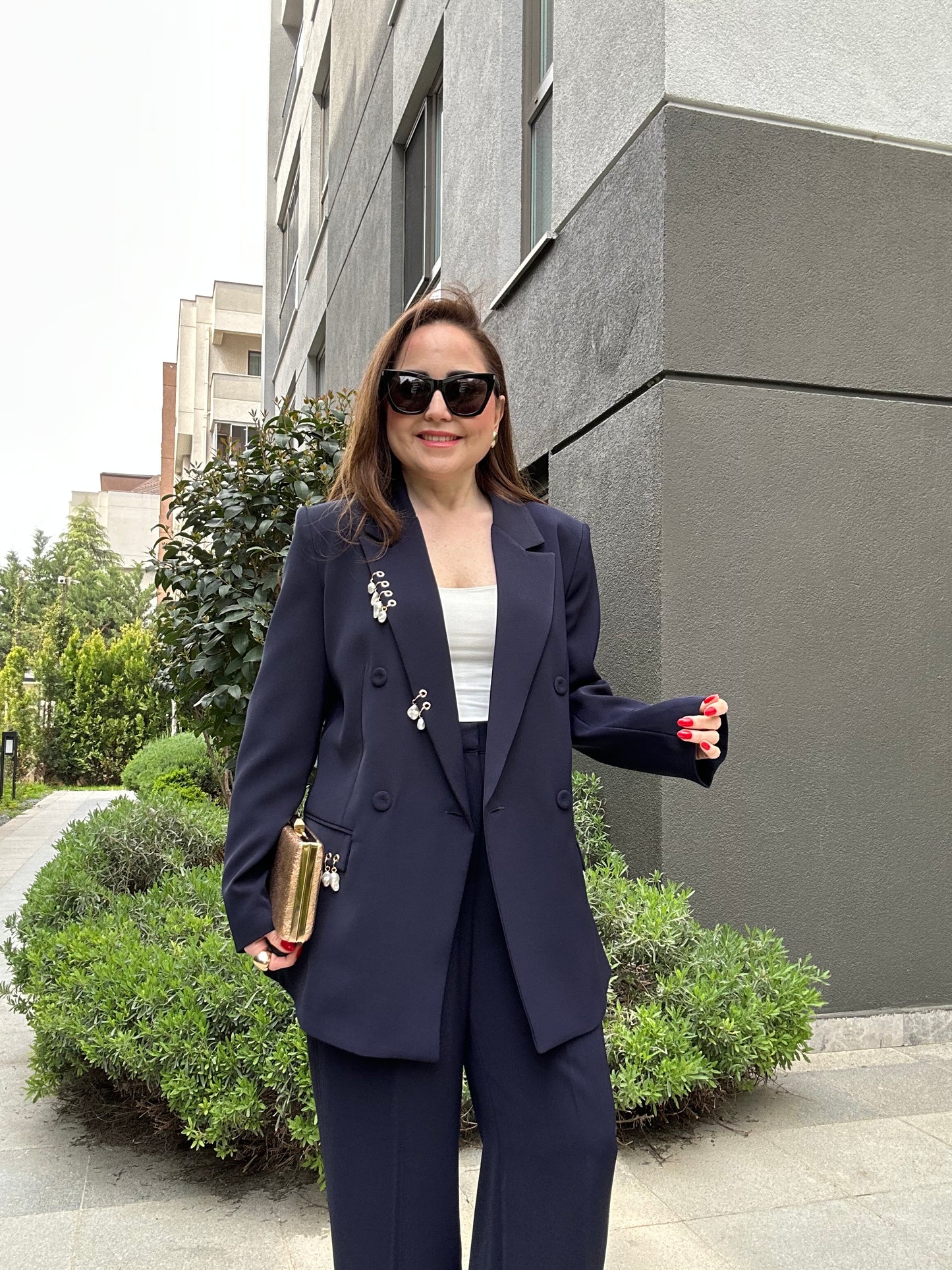 Premium dökümlü palazzo pantolon