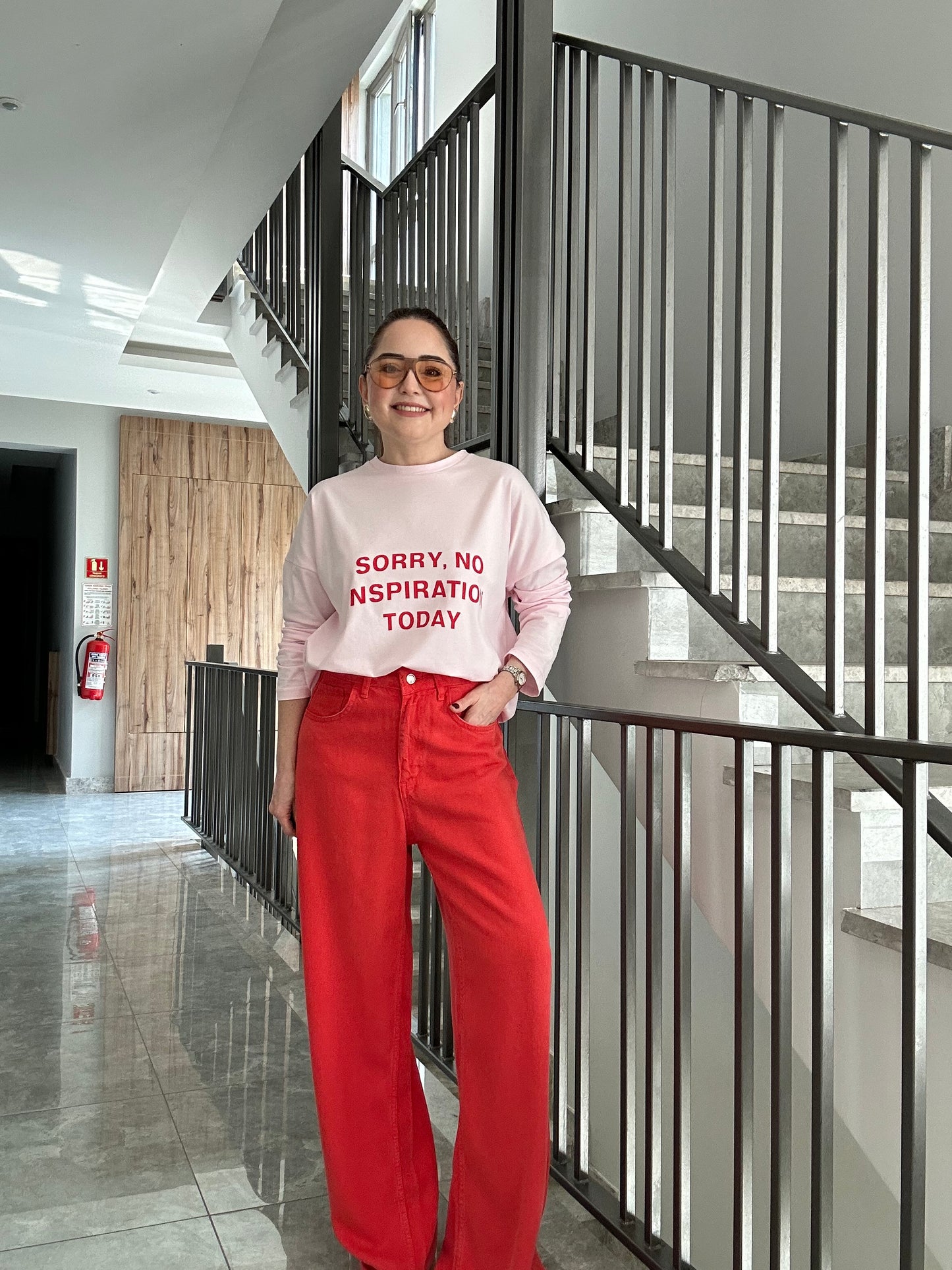 Sorry baskılı oversize tişört