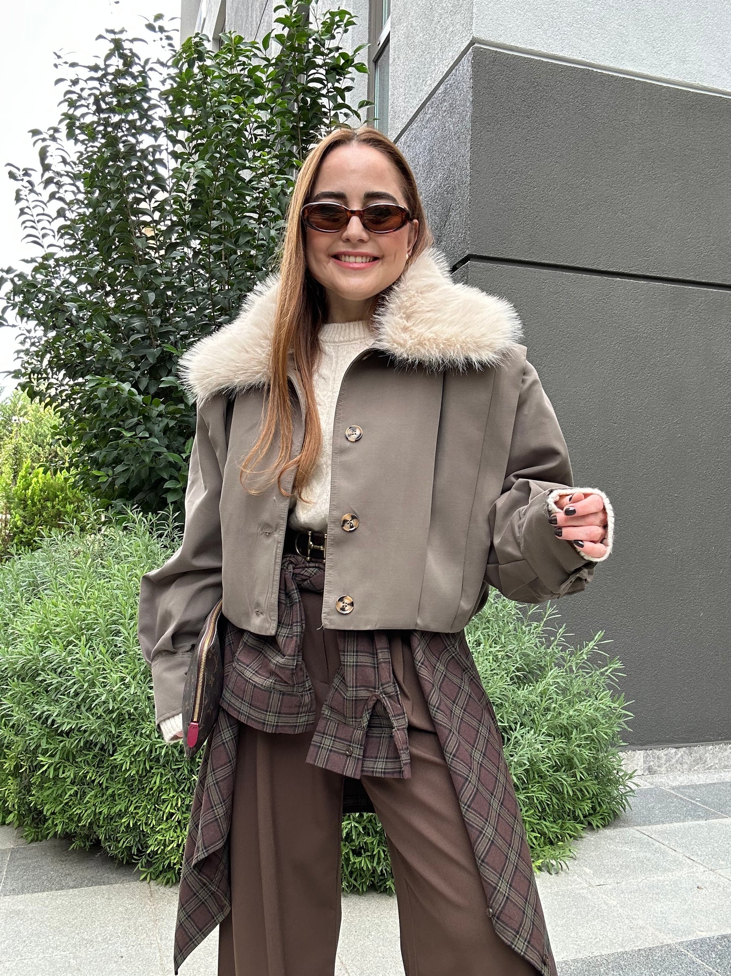 Çıkabilir kürklü premium mont