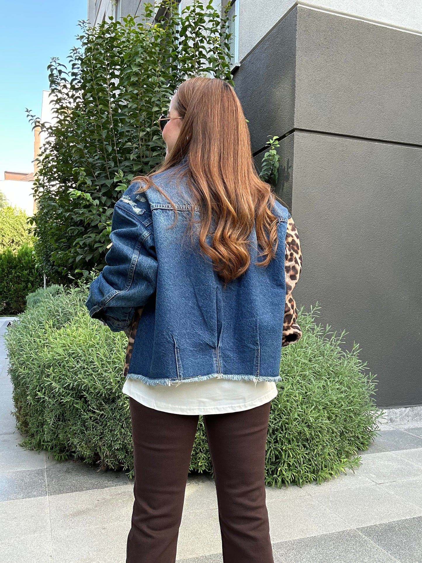 Tasarım leopar ceket