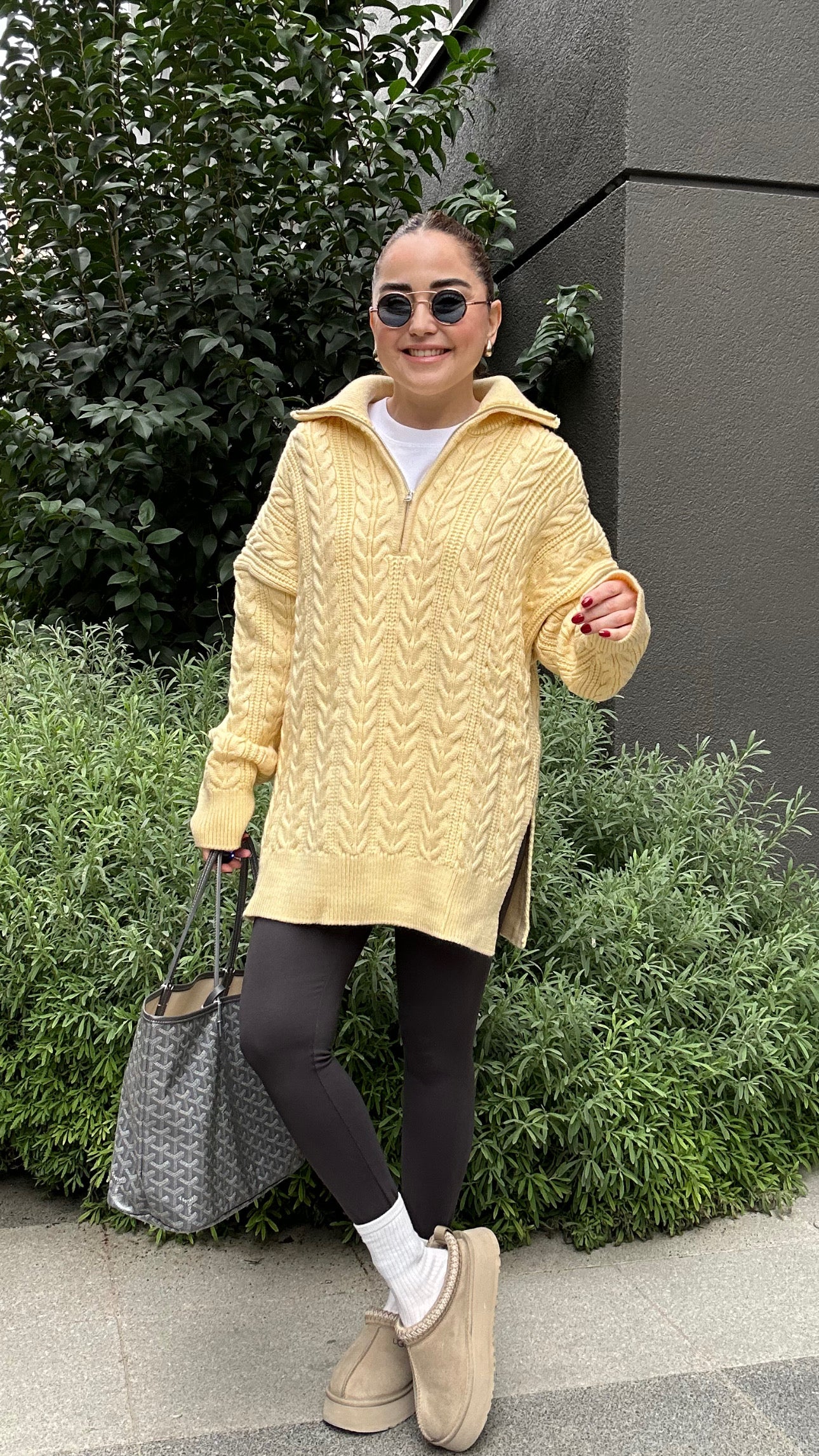 Premium Saçörgü fermuarlı kazak