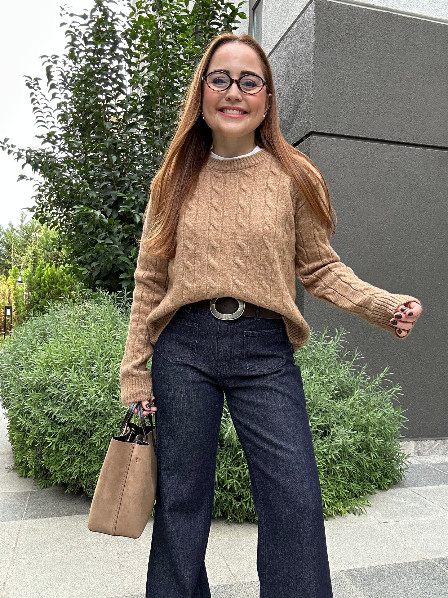 Soft dokulu saç örgü triko