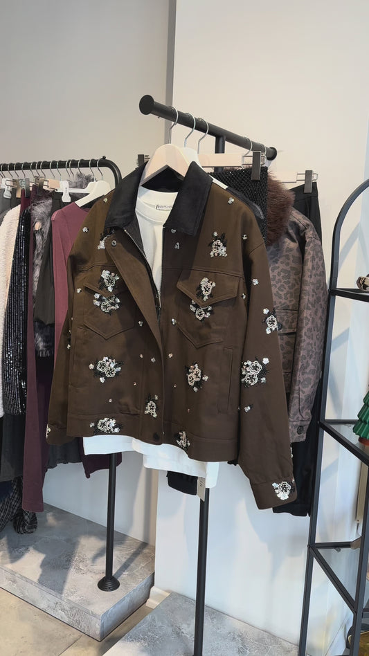 Marka muadil taşlı ceket