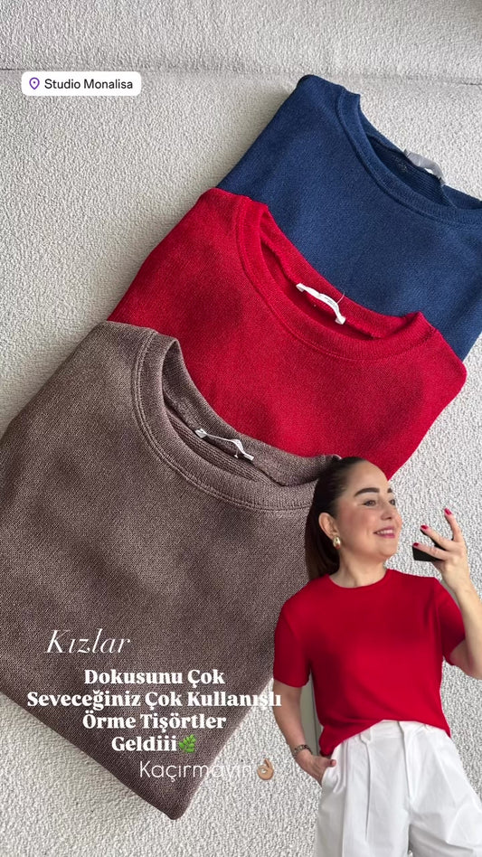 Örme basic tişört