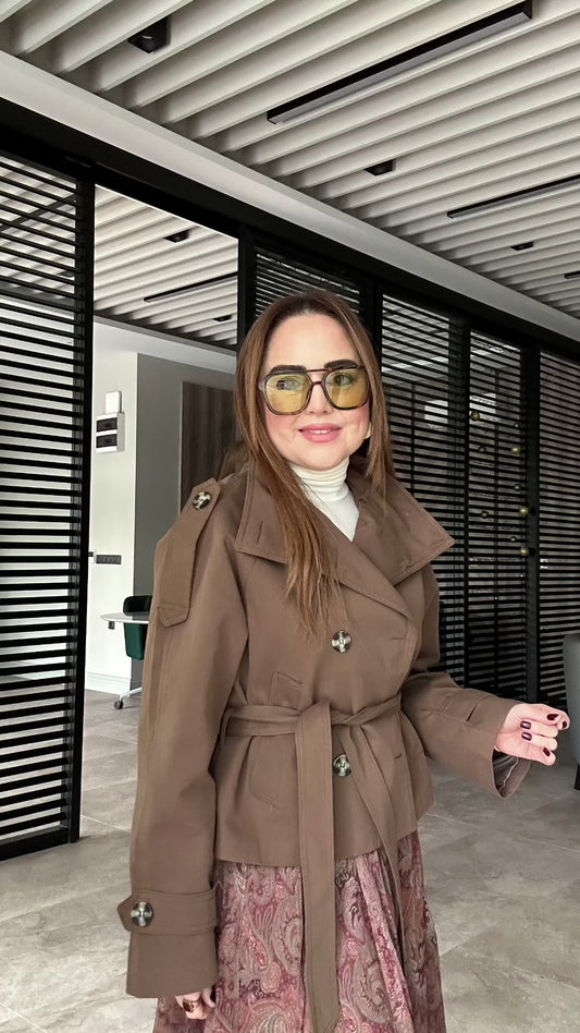 Premium kısa trençkot